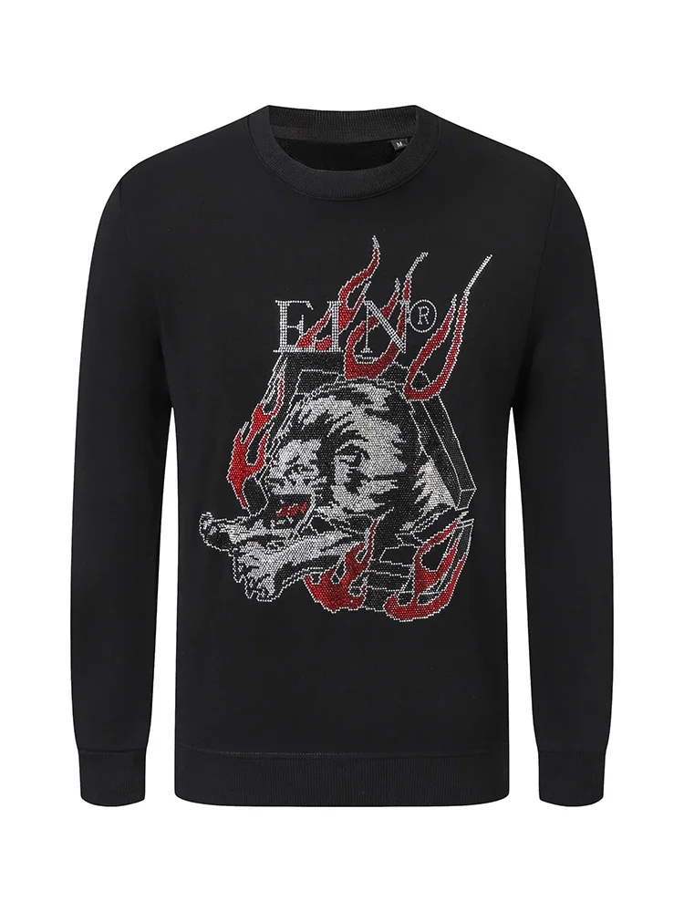 Men's Hoodie Autumn Winter New Classical Pullover Pattern Rhinestone Luxury Brand Casual High Quality Hoodies For Men's Clothing
Men's Hoodie Autumn Winter New Classical Pullover Pattern Rhinestone Luxury Brand Casual High Quality Hoodies For Men's Clothing