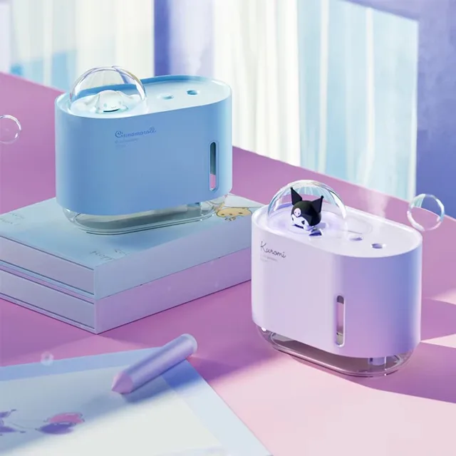 Mini humidificateur de capsule spatiale portable, style mignon, Cinnamoroll Kuromi, support USB Si, petit bureau, hydratation, 10oz 2