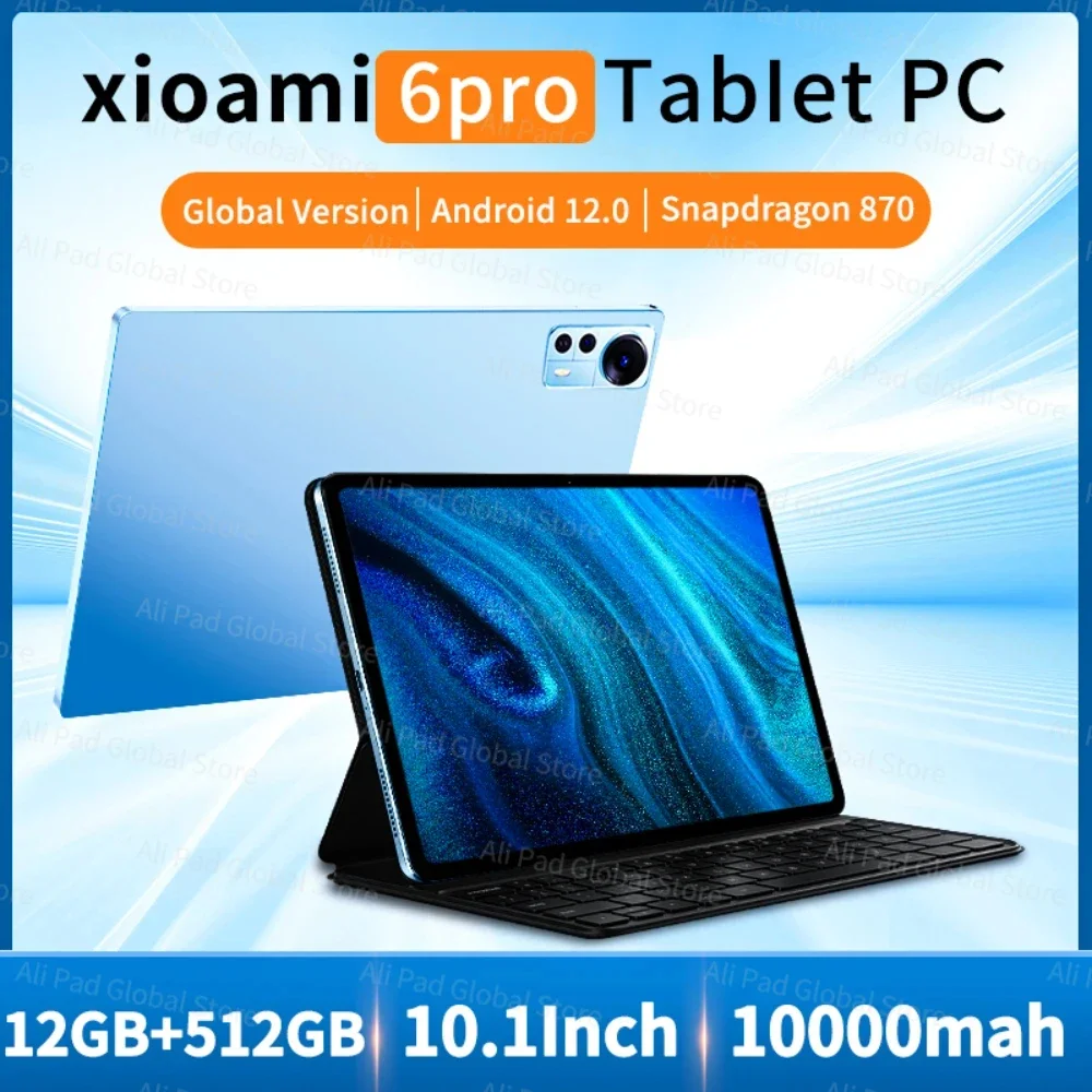 2024 Tablet Global Edition 5G Dual SIM Card and WIFI Android 12.0 Snapdragon 870 Pad 6 Pro FHD Screen RAM 12GB ROM 512GB Tab
2024 Tablet Global Edition 5G Dual SIM Card and WIFI Android 12.0 Snapdragon 870 Pad 6 Pro FHD Screen RAM 12GB ROM 512GB Tab