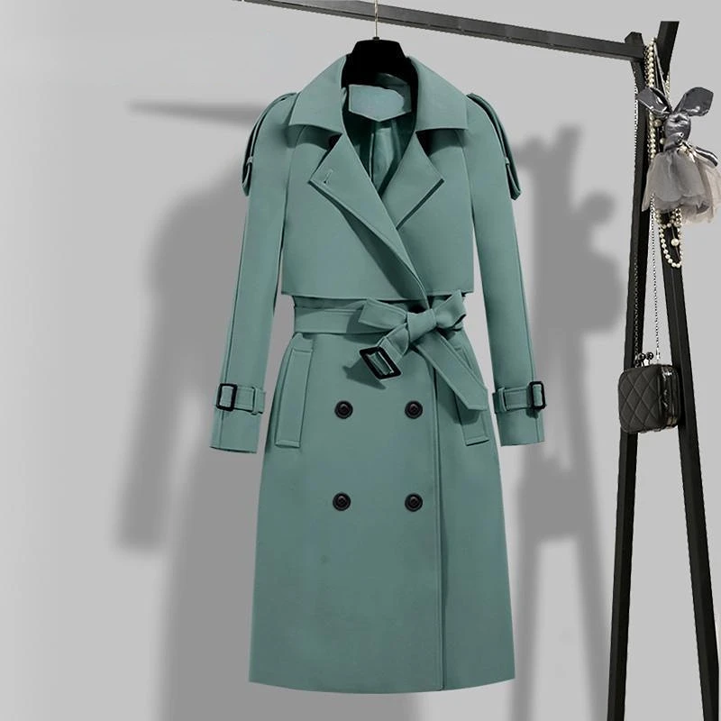 Spring Autumn New Windbreaker Women's Korean Version Waist Slim High-end Atmospheric Ladies' Long Trench Coat for Women Clothes
Spring Autumn New Windbreaker Women's Korean Version Waist Slim High-end Atmospheric Ladies' Long Trench Coat for Women Clothes