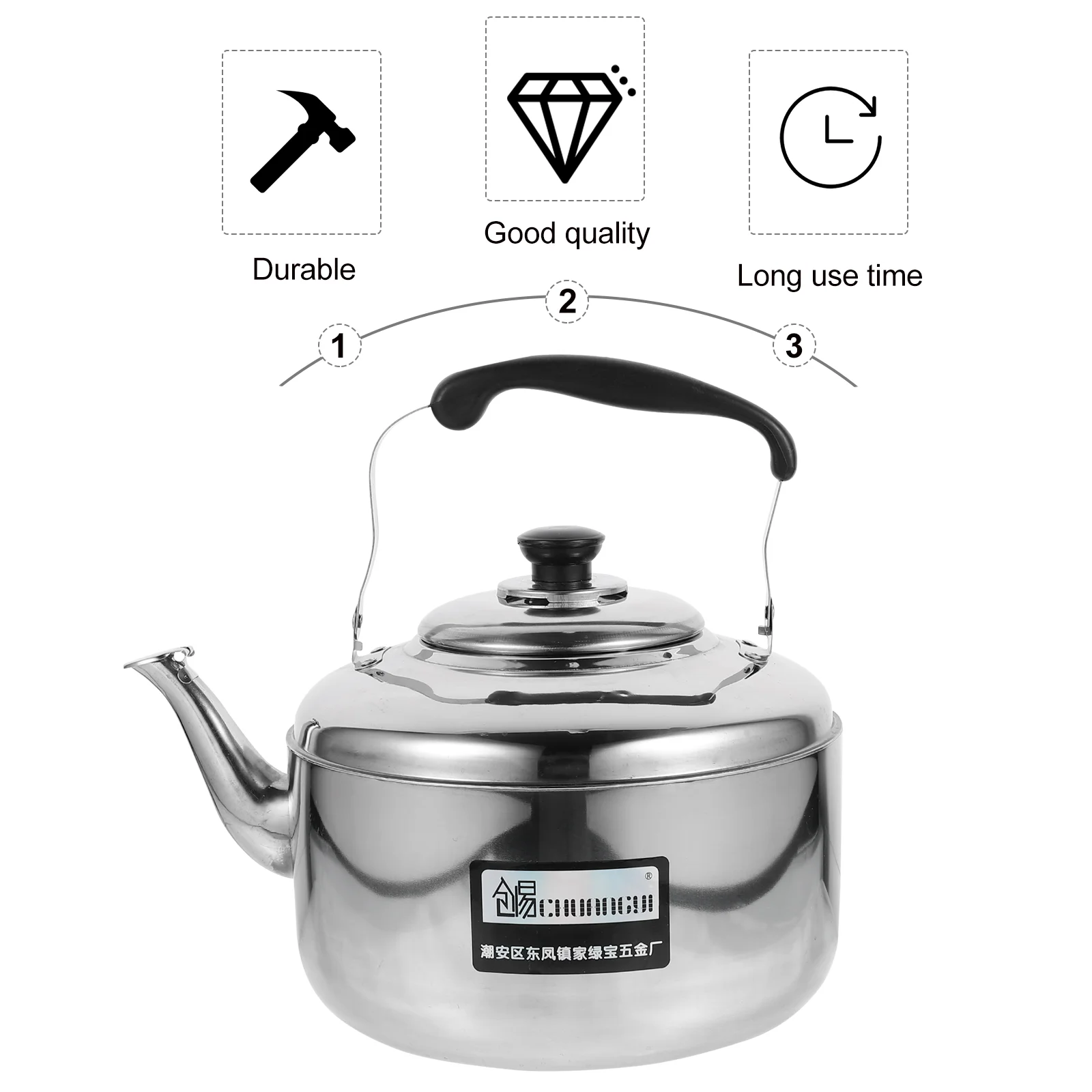 Stainless Steel Tea Kettle Whistling Tea Pot 5L Stovetop Water Boilers Portable Water Kettle Home Gas Induction
Stainless Steel Tea Kettle Whistling Tea Pot 5L Stovetop Water Boilers Portable Water Kettle Home Gas Induction