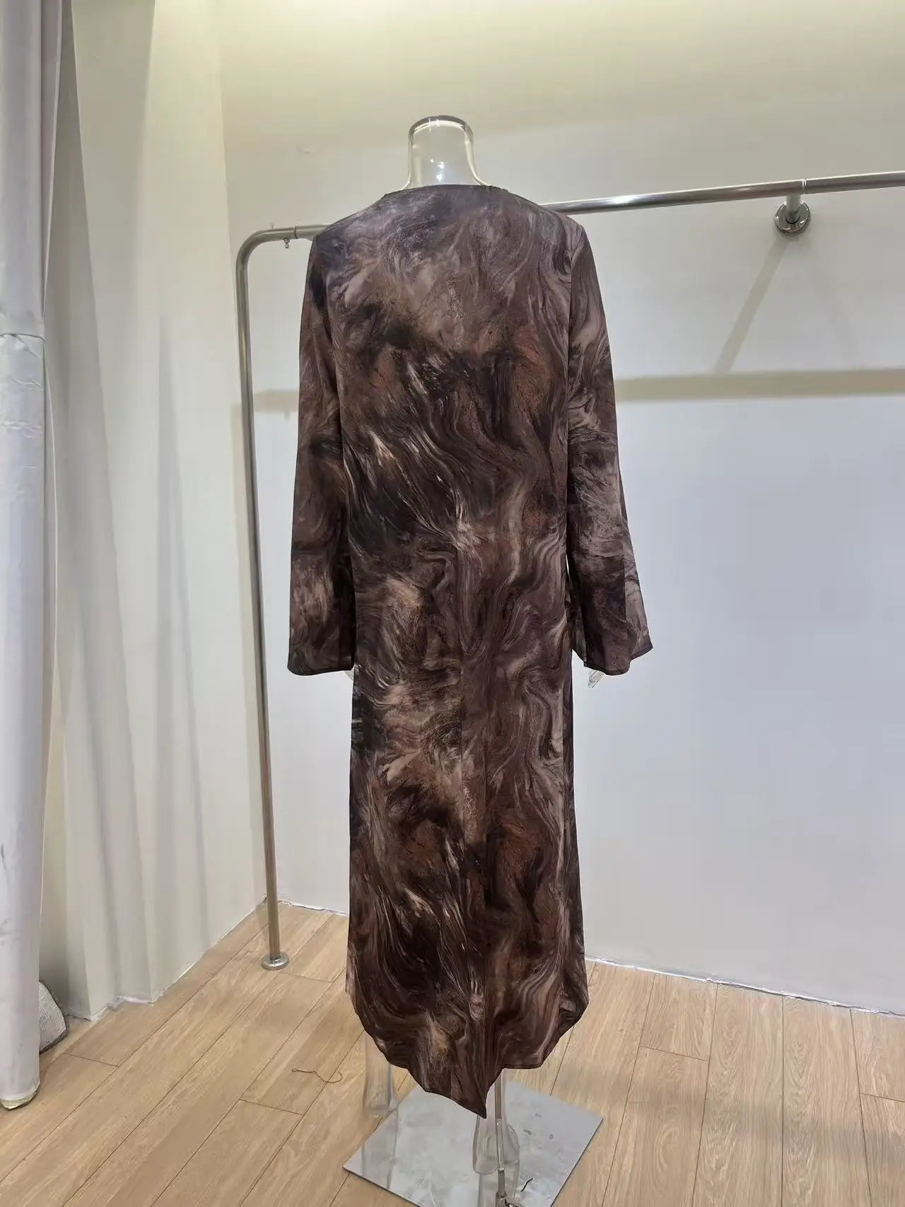 (No headscarves included)Modest Cardigan Abaya Fashion Trend Printed Women's Clothing Middle East Hot Selling 10 Sa8ee65814a724ec880a1bb857959158dF