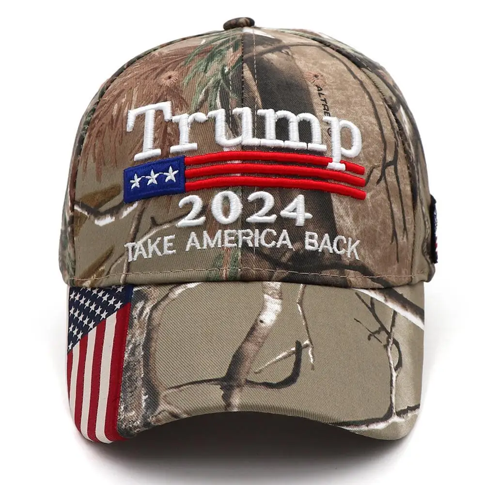 

Donald Trump 2024 MAGA Hat Baseball Cap Embroidery Camo KAG Make Keep America Great Again Adjustable Comfortable Breathable Hat