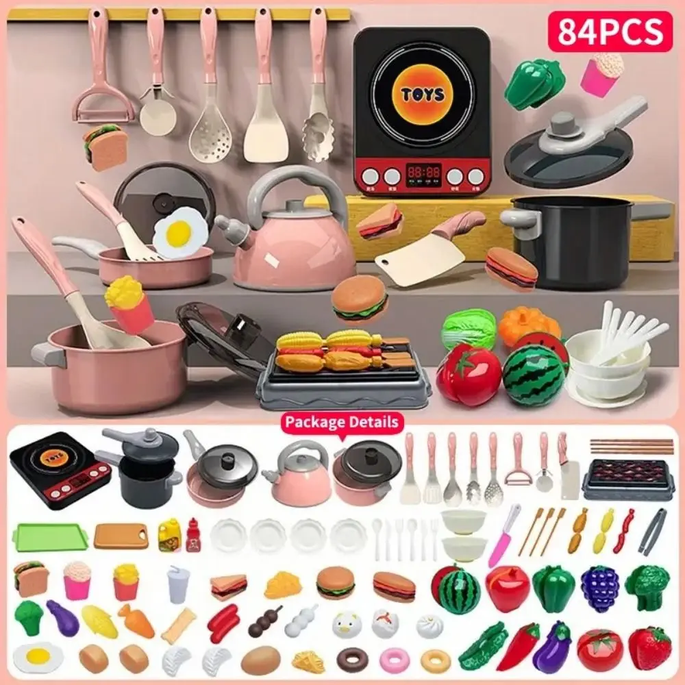 

28/61/71/86pcs Enlightenment Play Kitchen Accessories Set Pretend Play Cooking Game Set Pretend Play Cooking Toys Mini