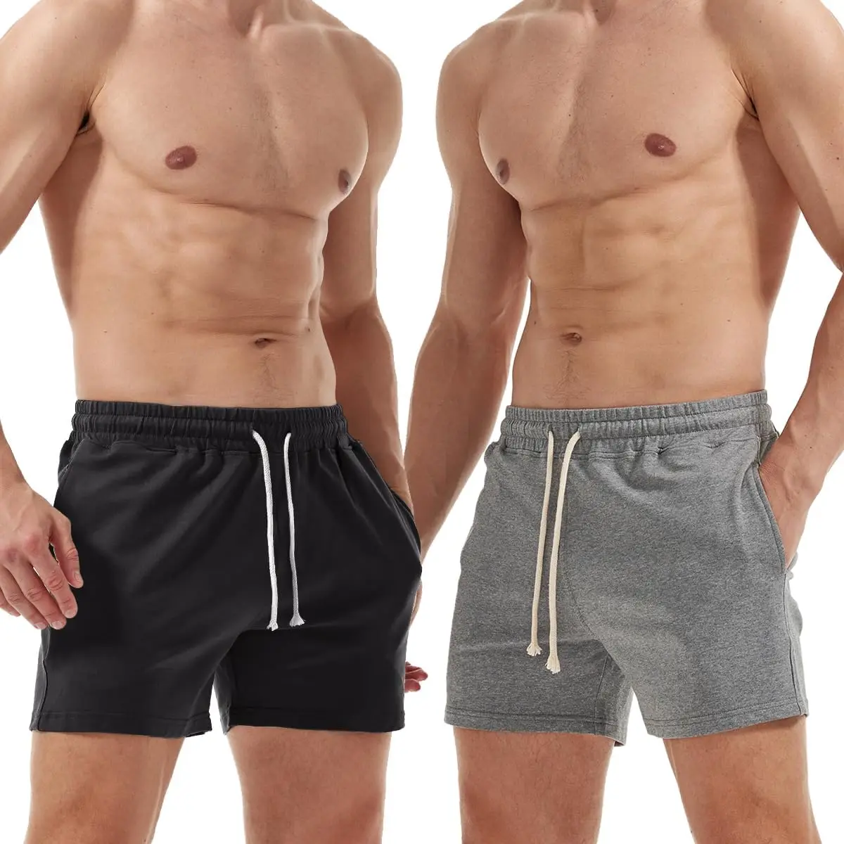 

Мужские бриджи AIMPACT, 5 дюймов, хлопковые повседневные шорты для фитнеса и бега с карманами
