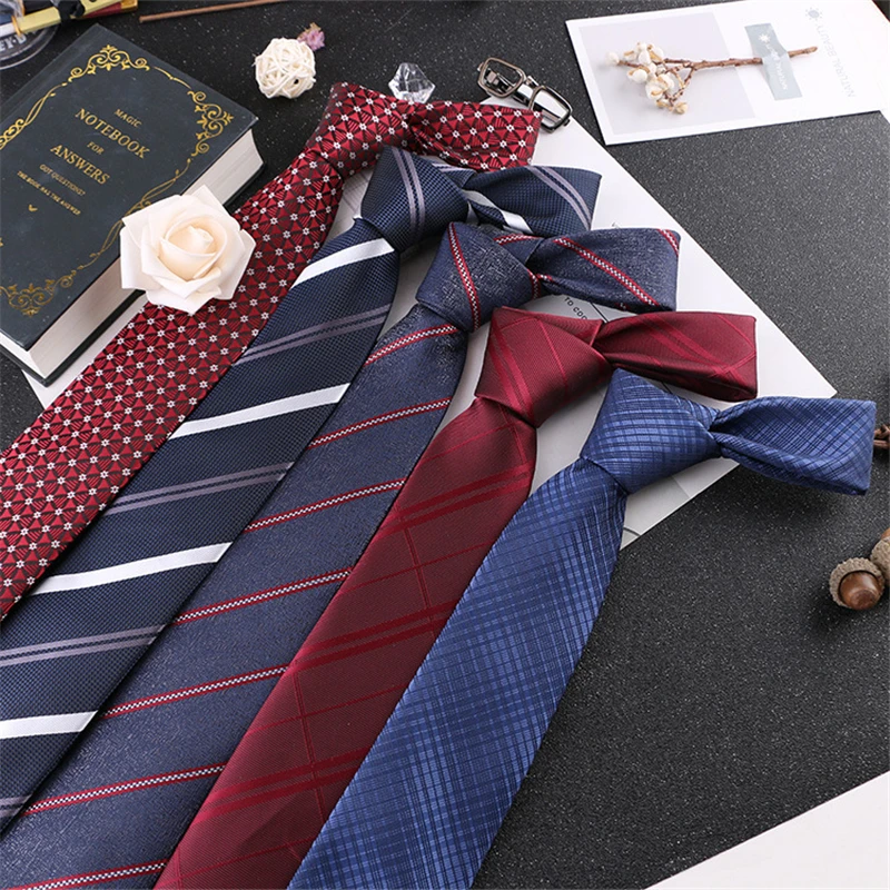 

corbata 7cm Tie Smooth Necktie Striped Ties Business Thin Tie Men Gravata De Luxo Masculino Cadeau Homme Wedding Accessories