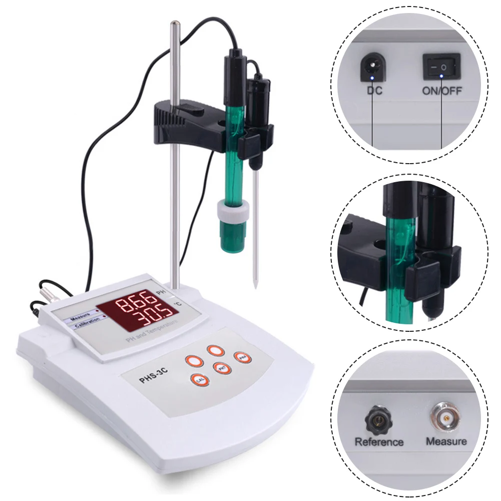 Professional Desktop Acidity Meter with Automatic Calibration pH 0 00 14 00 Range and Temperature Compensation
Professional Desktop Acidity Meter with Automatic Calibration pH 0 00 14 00 Range and Temperature Compensation