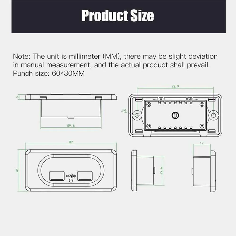 Durable Charger Socket Car UCC-318-2U Wear-resistance 2021 3100mA Accessories Black Boat Caravan Dual USB Ports
Durable Charger Socket Car UCC-318-2U Wear-resistance 2021 3100mA Accessories Black Boat Caravan Dual USB Ports