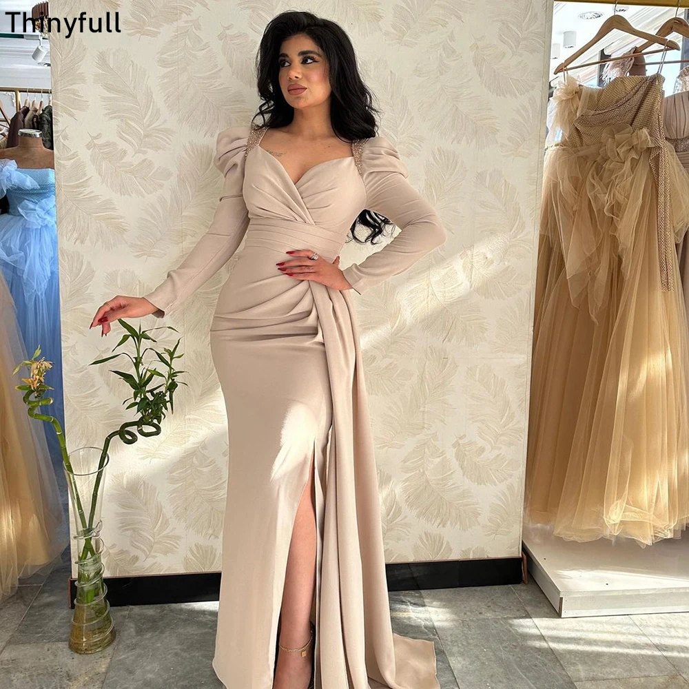 Thinyfull элегантное платье-Русалка для выпускного вечера из Саудовской Аравии с длинными рукавами Вечерние платья для торжественных случаев вечерние платья
Thinyfull элегантное платье-Русалка для выпускного вечера из Саудовской Аравии с длинными рукавами Вечерние платья для торжественных случаев вечерние платья