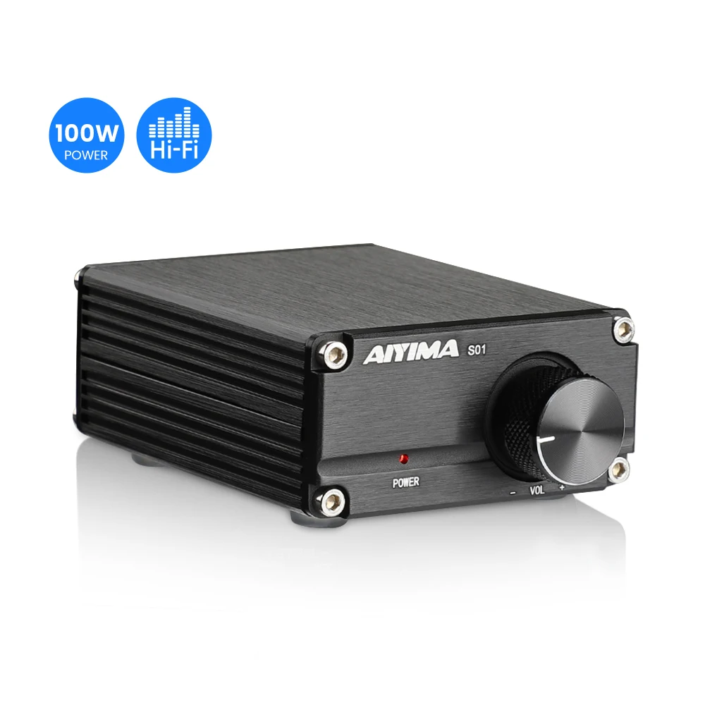 

AIYIMA TPA3116 100W Subwoofer Audio Amplifier TPA3116D2 Mono Digital Power Amplifiers Amplificador With NE5532 OP AMP