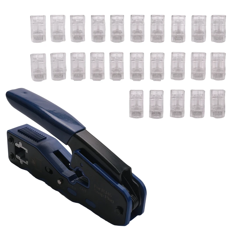 Ethernet RJ45 проходной обжимной инструмент комплект с CAT6 RJ45 проходной Ethernet 50U модульный разъем 25 шт.
Ethernet RJ45 проходной обжимной инструмент комплект с CAT6 RJ45 проходной Ethernet 50U модульный разъем 25 шт.