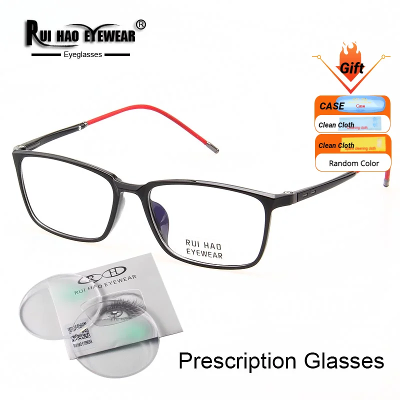 Customize Prescription Glasses Ultem Rectangle Eyeglasses Frame Fill Resin Lens Myopia Glasses Progressive Spectacles 17072
Customize Prescription Glasses Ultem Rectangle Eyeglasses Frame Fill Resin Lens Myopia Glasses Progressive Spectacles 17072