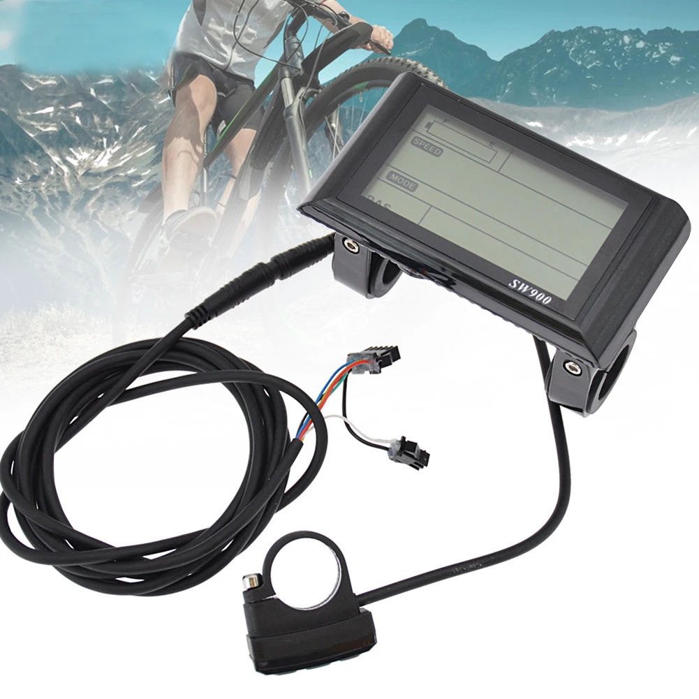 SW900 LCD Display Meter Control Panel 24V 36V 48V 60V 72V SM Plug E-Bike Electric Bicycle Scooter Speed Control Instrument
SW900 LCD Display Meter Control Panel 24V 36V 48V 60V 72V SM Plug E-Bike Electric Bicycle Scooter Speed Control Instrument