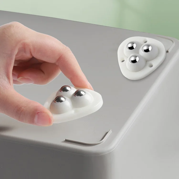 【4 pcs 】Adhesive Universal Wheel Household Three-ball Hole-free Wear-resistant Load-bearing Mute Hardware Small Pulley
【4 pcs 】Adhesive Universal Wheel Household Three-ball Hole-free Wear-resistant Load-bearing Mute Hardware Small Pulley