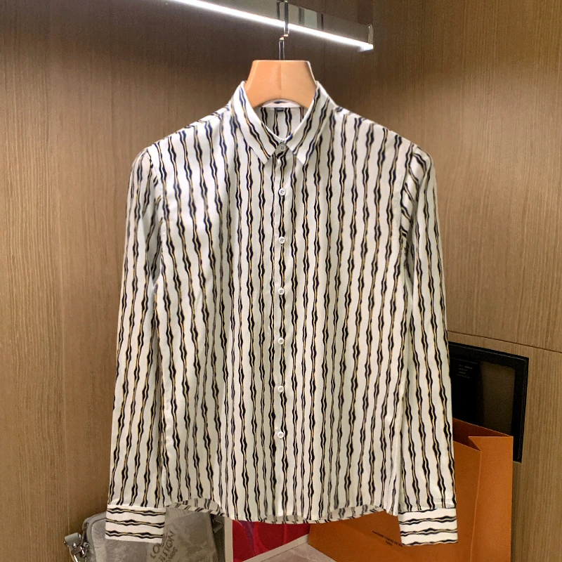 2022 Men Spring New Fashion Non-iron Shirts Male Business Casual Stripe Shirts Men Long Sleeve Slim Fit Shirts Clothes G207
2022 Men Spring New Fashion Non-iron Shirts Male Business Casual Stripe Shirts Men Long Sleeve Slim Fit Shirts Clothes G207