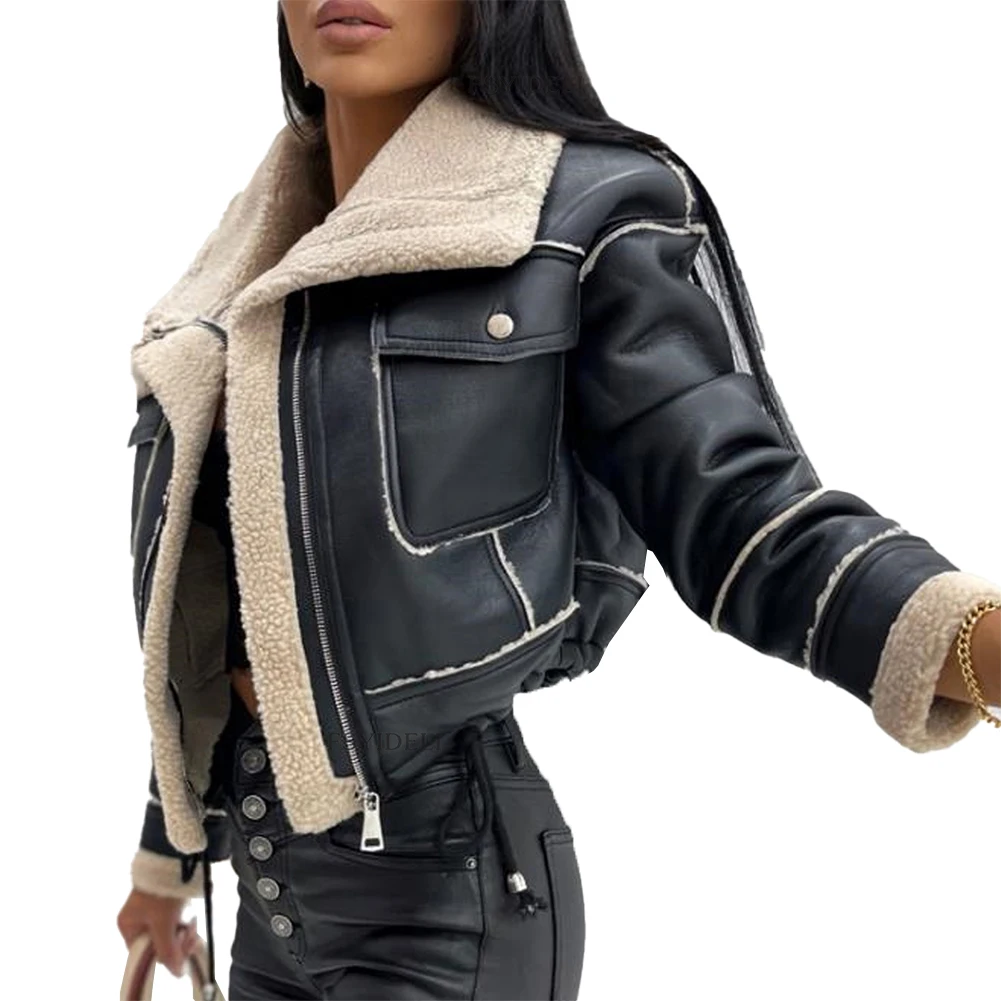 Coat Jacket Long Sleeve Outwear Regular Short Warm Winter Women Zip Biker Jacket Faux Fur Fleece Vacation Daily
Coat Jacket Long Sleeve Outwear Regular Short Warm Winter Women Zip Biker Jacket Faux Fur Fleece Vacation Daily