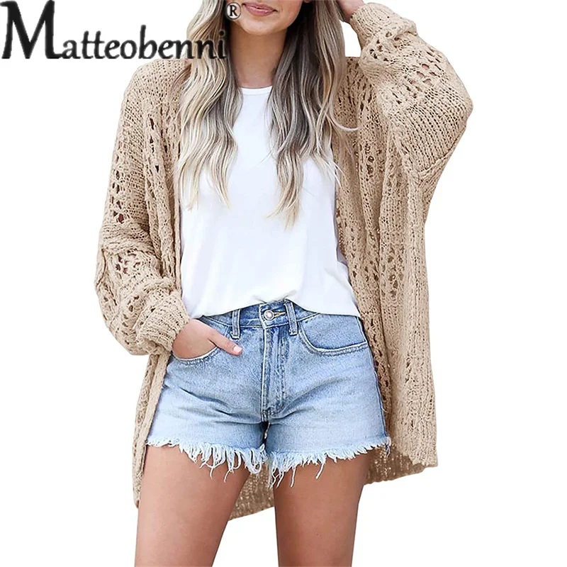Fashion Solid Color Hollow Out Cardigan Sweater Women's Knitted V Neck Long Sleeve Jumper Female Casual Commuter Thin Outerwear
Fashion Solid Color Hollow Out Cardigan Sweater Women's Knitted V Neck Long Sleeve Jumper Female Casual Commuter Thin Outerwear