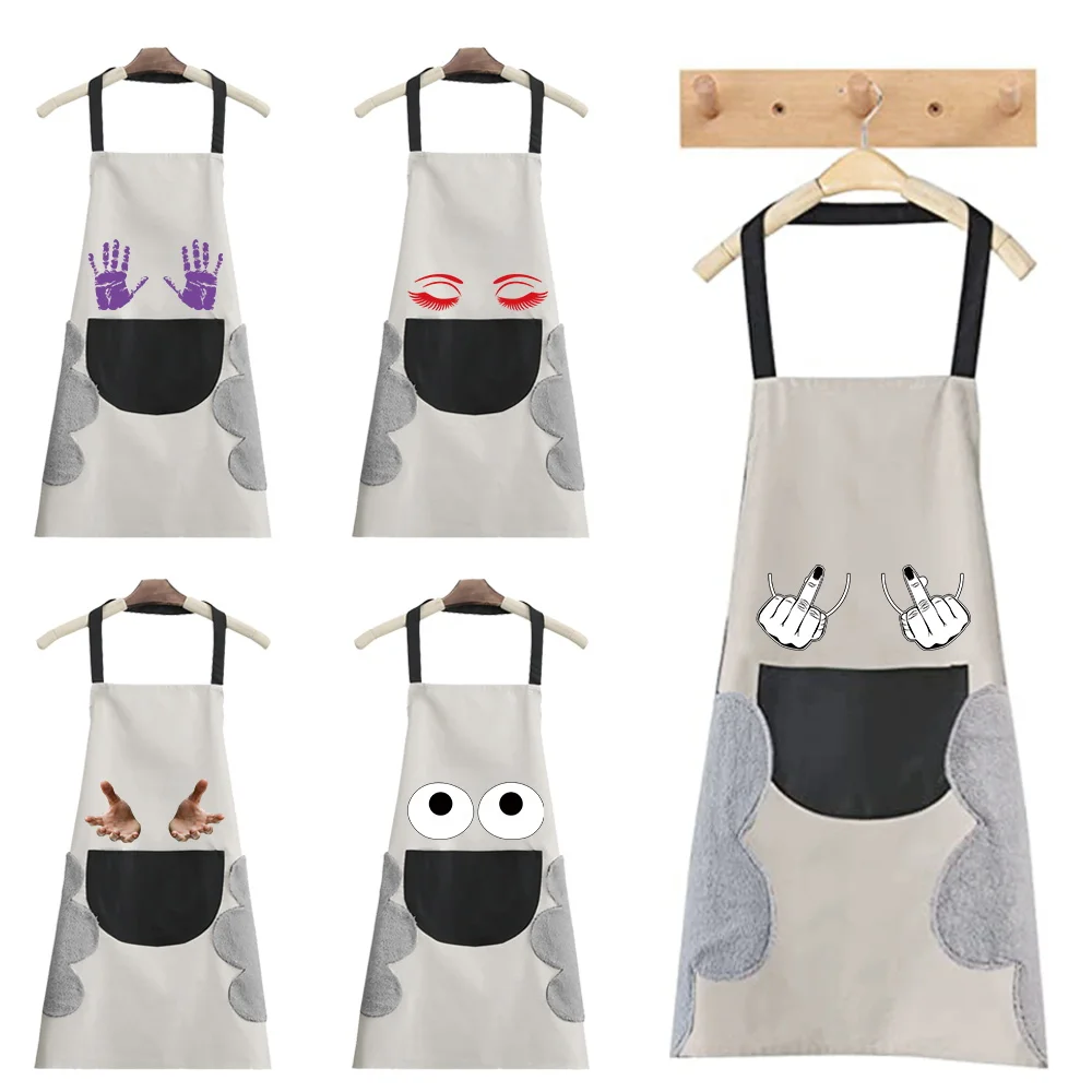 Hand-wiping Cooking Kitchen Apron Women Men Waterproof Adult Waist Apron Coffee Overalls Wipe Studios Uniform Chest Pattern
Hand-wiping Cooking Kitchen Apron Women Men Waterproof Adult Waist Apron Coffee Overalls Wipe Studios Uniform Chest Pattern