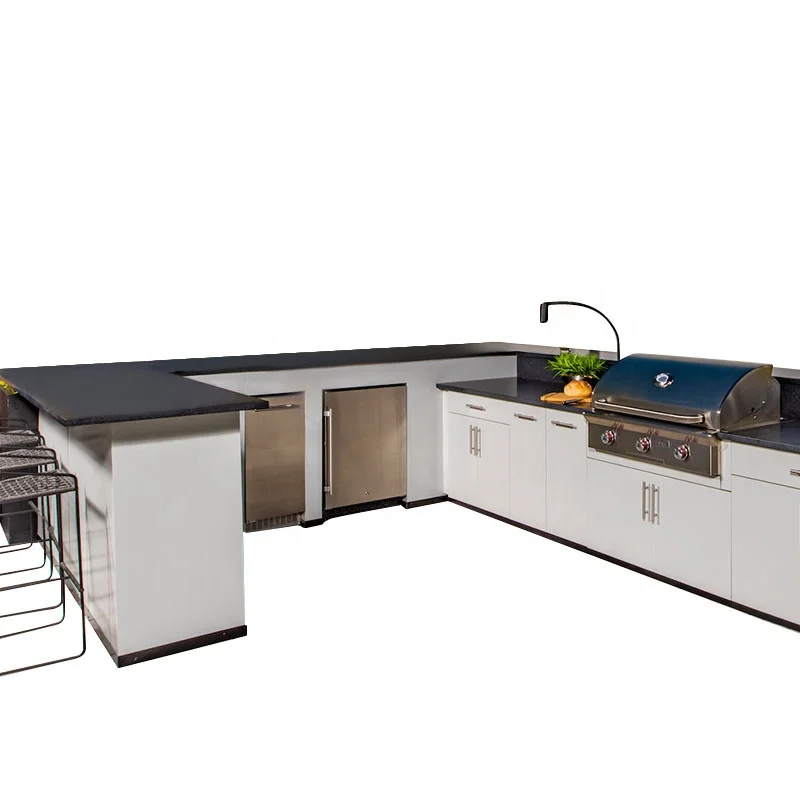 Customized Luxury Outdoor Stainless Steel Kitchen Cabinets With Gas Stove and bbq Grill
Customized Luxury Outdoor Stainless Steel Kitchen Cabinets With Gas Stove and bbq Grill