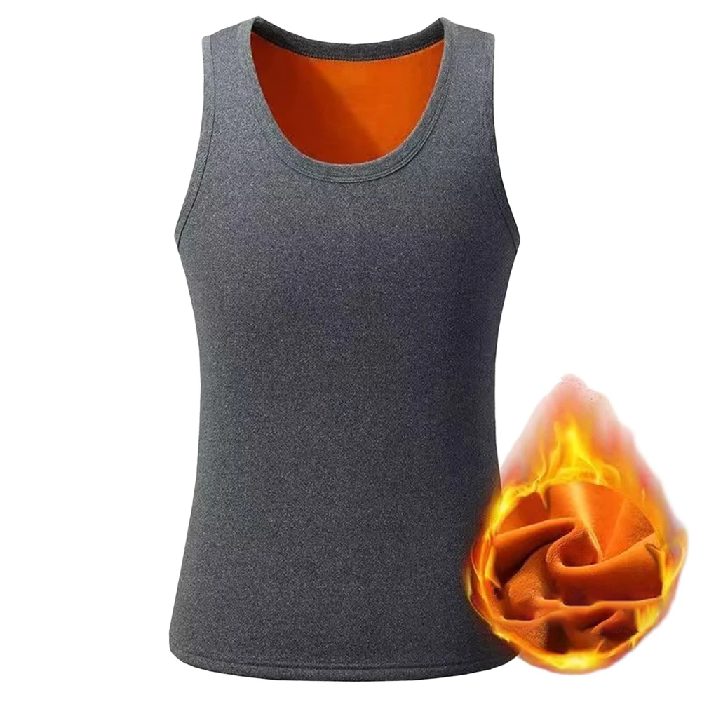 Winter Warm Man Inner Plush Slim Sleeveless Thermal Underwear Vests Tank Tops O Neck Vest T-Shirt For Men Clothing
Winter Warm Man Inner Plush Slim Sleeveless Thermal Underwear Vests Tank Tops O Neck Vest T-Shirt For Men Clothing