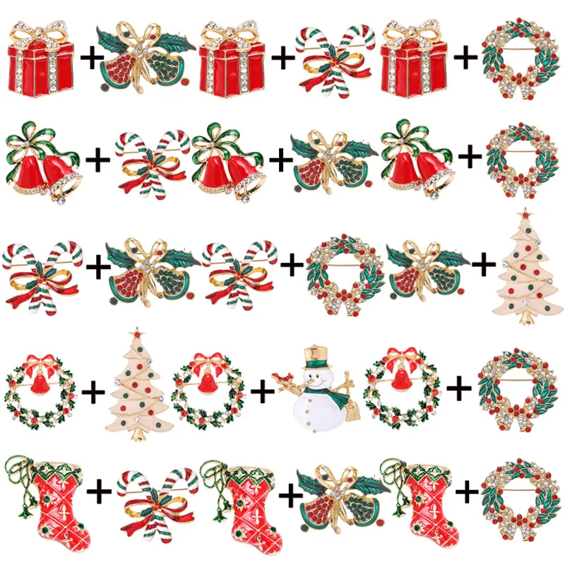 2Pcs/Lot Luxury Brand Exquisite Gift Box Garland Bells Christmas Brooch Pin Fashion Christmas Decoration Jewelry Gift For Women 
2Pcs/Lot Luxury Brand Exquisite Gift Box Garland Bells Christmas Brooch Pin Fashion Christmas Decoration Jewelry Gift For Women