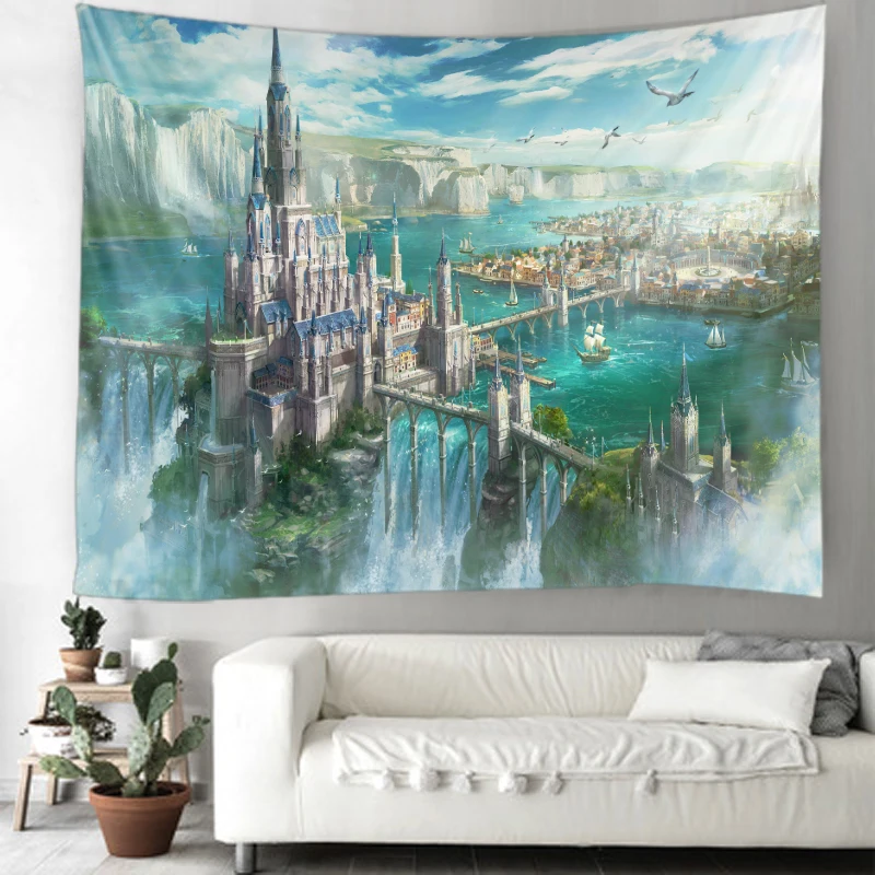 Castle Tapestry Beautiful Dreamy Castle Tapestry Bohemian Hippie Wall Mounted Tapestry Living Room Dormitory Decoration Tapestry
Castle Tapestry Beautiful Dreamy Castle Tapestry Bohemian Hippie Wall Mounted Tapestry Living Room Dormitory Decoration Tapestry