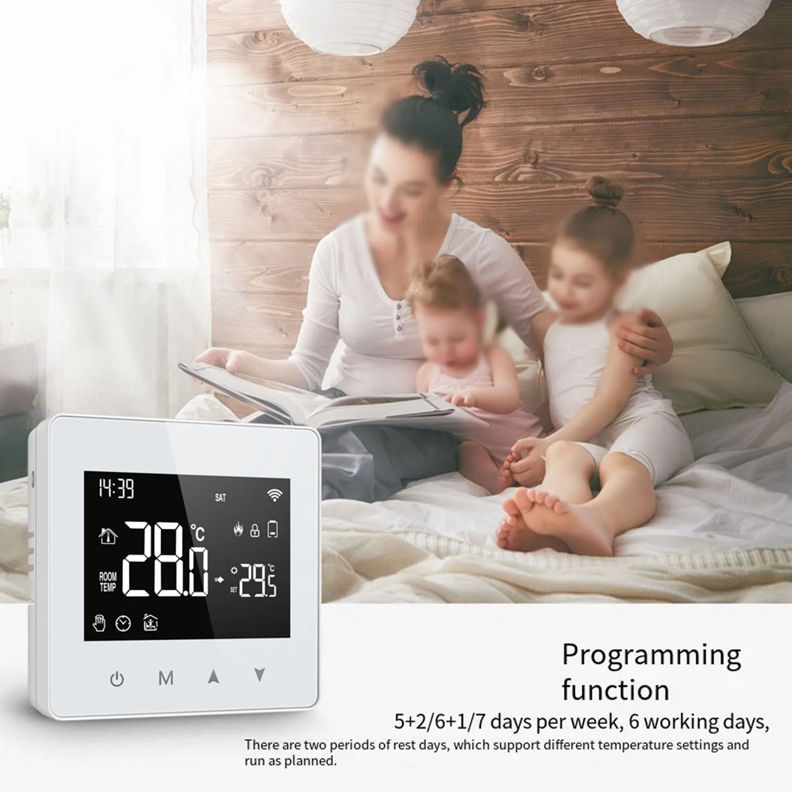 1.5V 3A Tuya Zigbees Thermostat Powered By Battery Smart Temperature Control System Family Intelligence System
1.5V 3A Tuya Zigbees Thermostat Powered By Battery Smart Temperature Control System Family Intelligence System