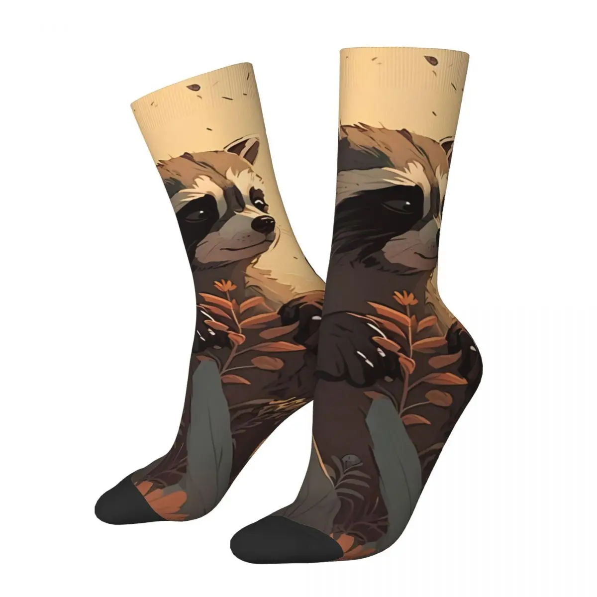 Vintage Flowerfield Raccoon Men's Socks Raccoon Cute Animal Unisex Street Style Seamless Printed Happy Crew Sock Gift
Vintage Flowerfield Raccoon Men's Socks Raccoon Cute Animal Unisex Street Style Seamless Printed Happy Crew Sock Gift
