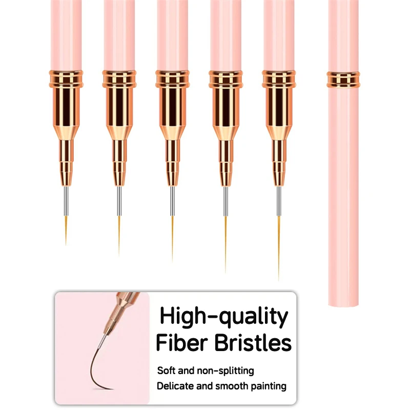 5 Pieces Set Professional Nail Art Liner Brush for Striping Painting Design,Gel Liner Nail Art Brushes for Nails
5 Pieces Set Professional Nail Art Liner Brush for Striping Painting Design,Gel Liner Nail Art Brushes for Nails