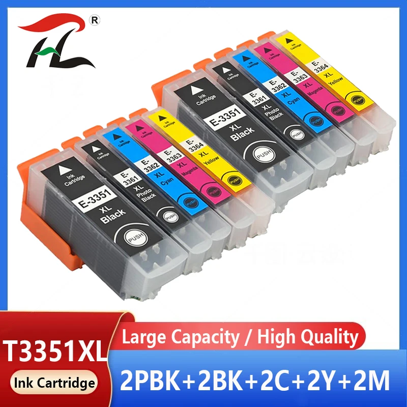 

Compatible For EPSON 33XL 33 Ink Cartridge For T3351 T3361 Expression Premium XP 530 540 630 640 635 645 830 900 Printer