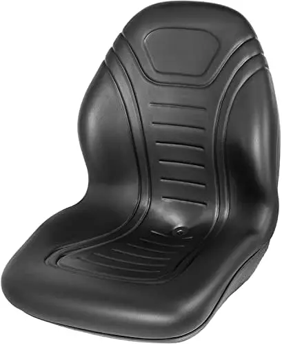 Lawn Tractor Seat Replacement, Compact High Back Mower Seat, Black Vinyl Forklift Seat, Central Drain Hole Skid Steer Seat with
Lawn Tractor Seat Replacement, Compact High Back Mower Seat, Black Vinyl Forklift Seat, Central Drain Hole Skid Steer Seat with