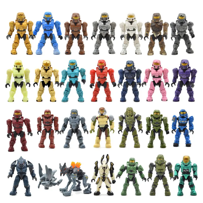 20pcs/lot Warriors Humans Building Blocks Bricks Halo Wars Games Plastic Armors Kids DIY Gifts Toys with Weapons Guns
20pcs/lot Warriors Humans Building Blocks Bricks Halo Wars Games Plastic Armors Kids DIY Gifts Toys with Weapons Guns