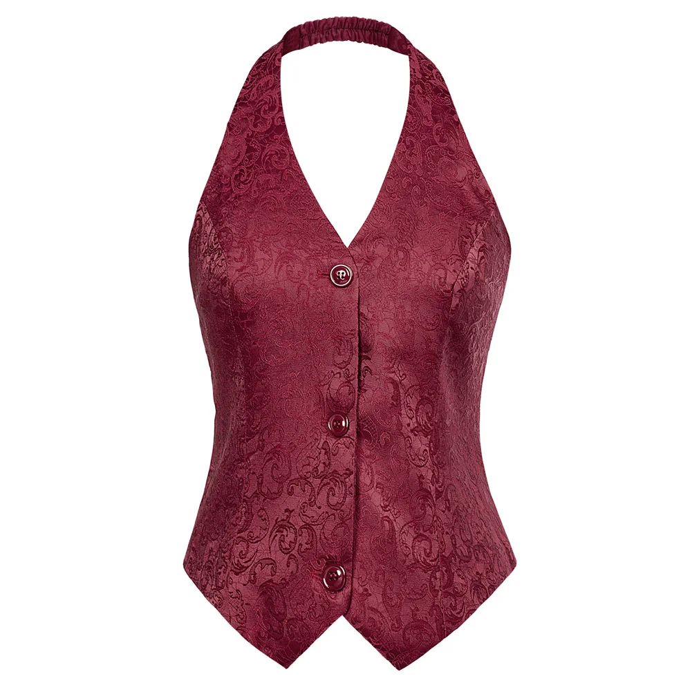 BP Women Halter Vest Backless V-Neck Single Breasted Handkerchief Hem Coat Apel Button Down Suit Vest With Pockets Waistcoat
BP Women Halter Vest Backless V-Neck Single Breasted Handkerchief Hem Coat Apel Button Down Suit Vest With Pockets Waistcoat