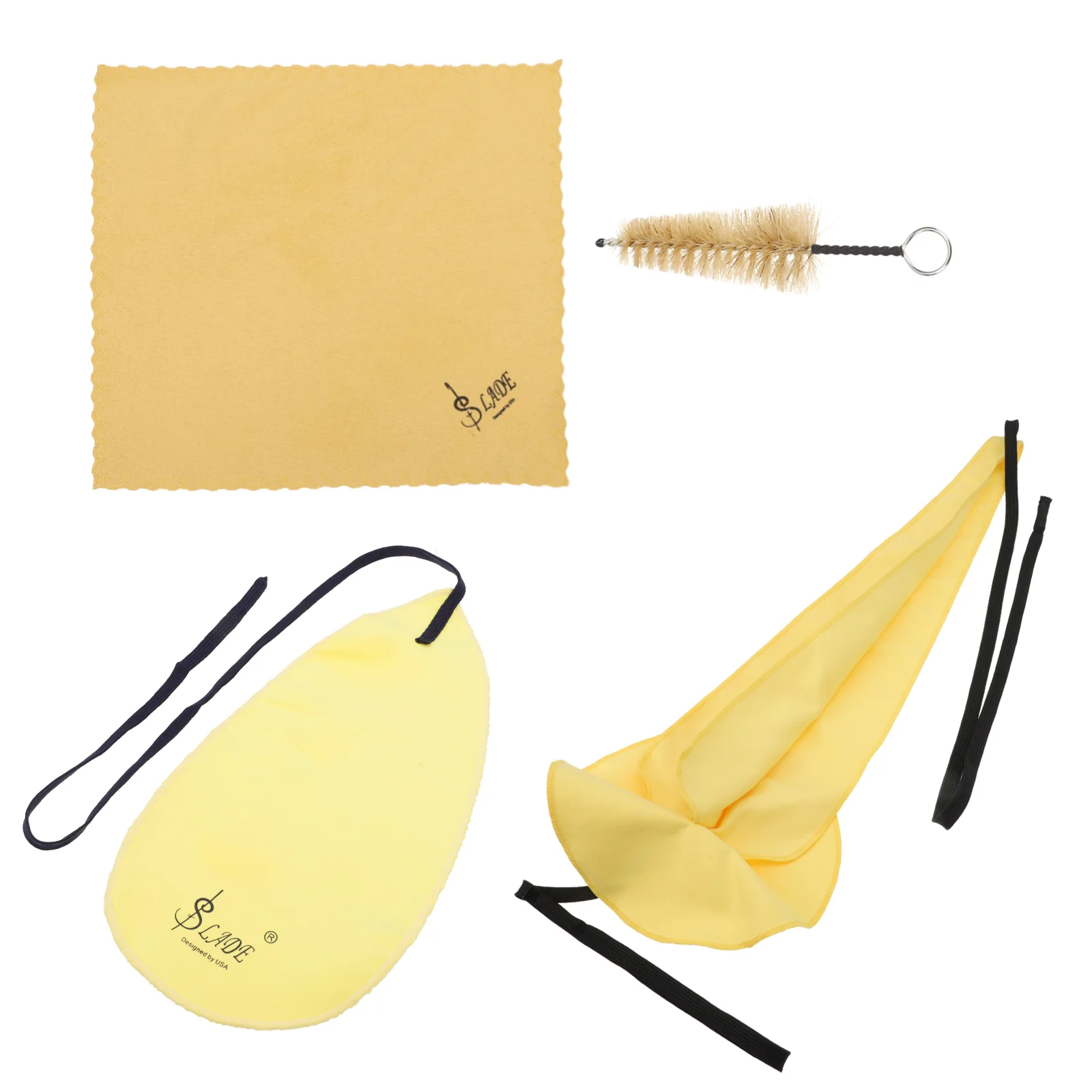 Saxophone Cleaning Wipe Cloth Brush Musical Instrument Wiping 4 Piece Set Maintenance Tool for 
Saxophone Cleaning Wipe Cloth Brush Musical Instrument Wiping 4 Piece Set Maintenance Tool for