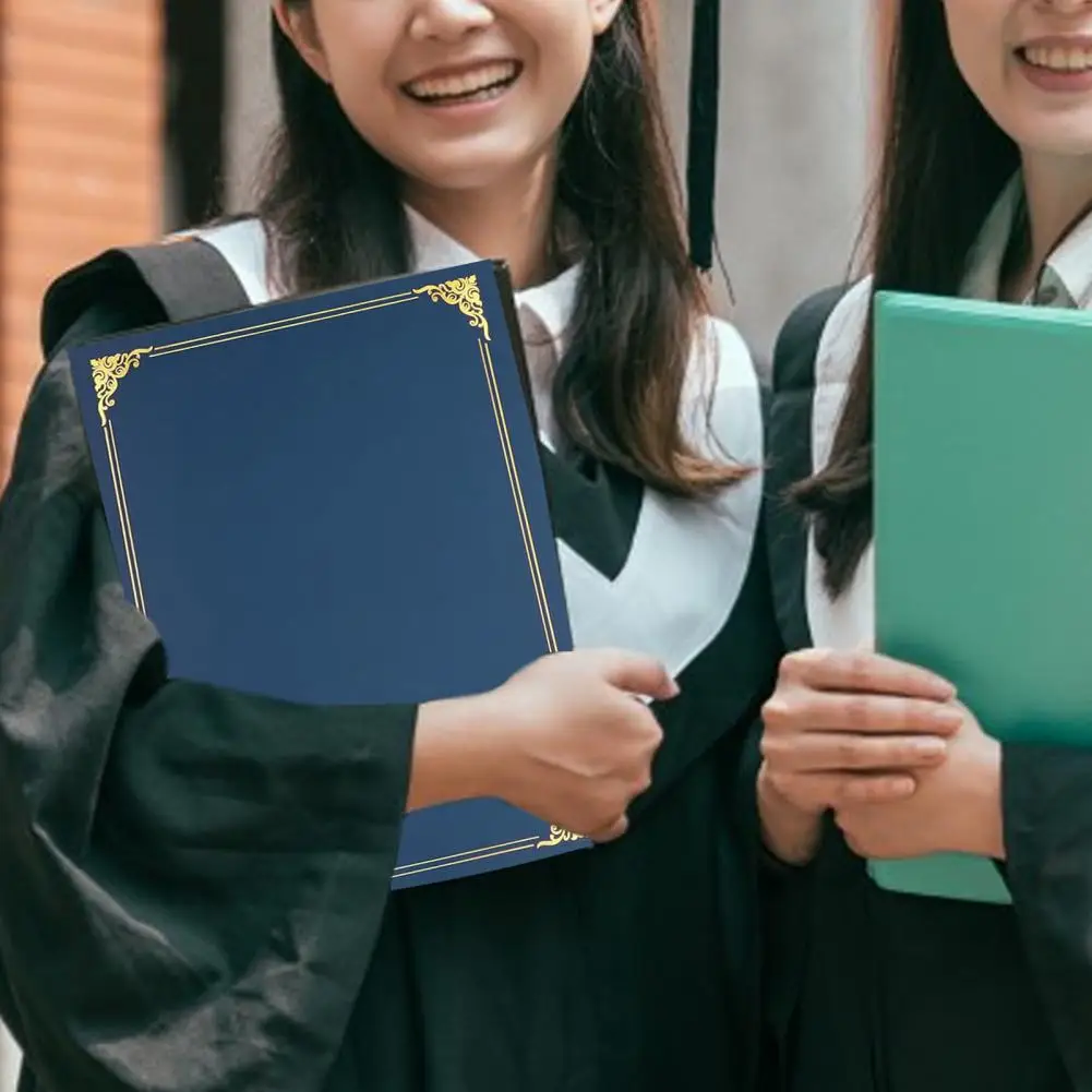 Wrinkle-free Certificate Holder Elegant Certificate Covers for School Business Graduation Protect Showcase Diploma Award 
Wrinkle-free Certificate Holder Elegant Certificate Covers for School Business Graduation Protect Showcase Diploma Award