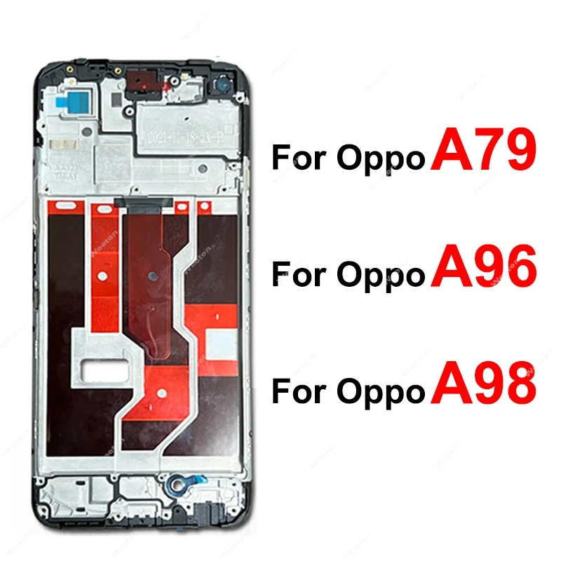 

For OPPO A79 A96 A98 4G 5G LCD Front Frame Housing Cover Front LCD Holder Case Parts