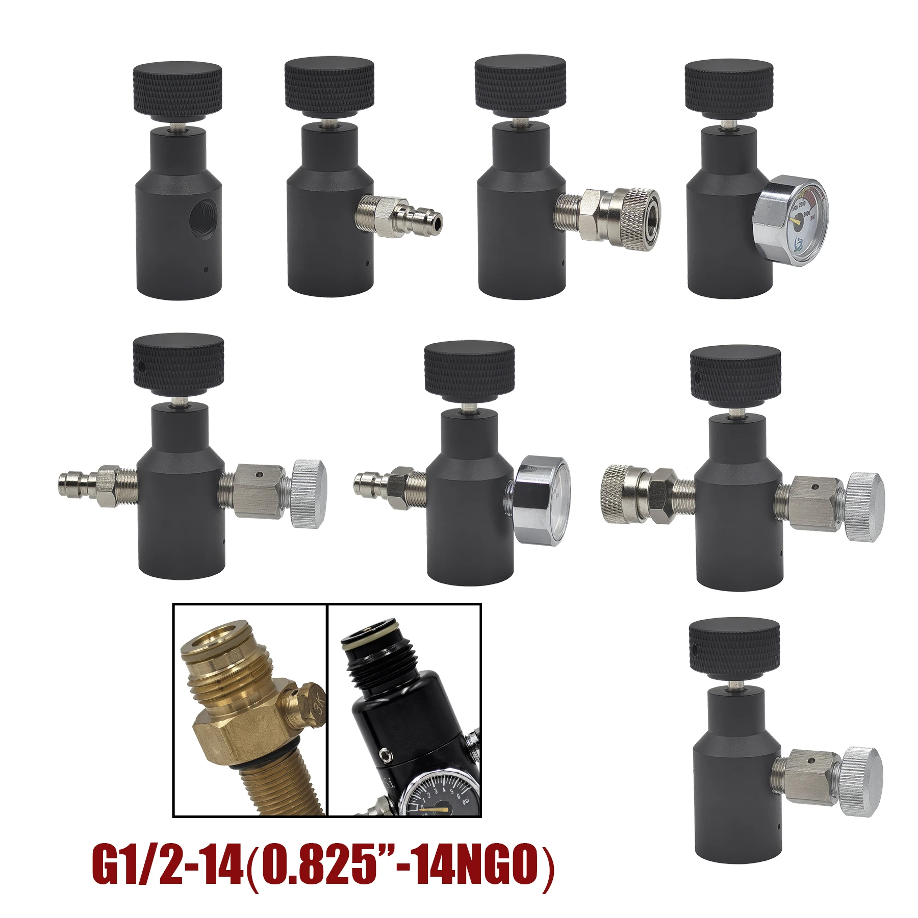 HPA Universal Fill Adapter Aluminum Alloy Accessories for Tank Coil Remote Hose Line Fit for G1/2-14 or 0.825"-14NGO Thread
HPA Universal Fill Adapter Aluminum Alloy Accessories for Tank Coil Remote Hose Line Fit for G1/2-14 or 0.825"-14NGO Thread
