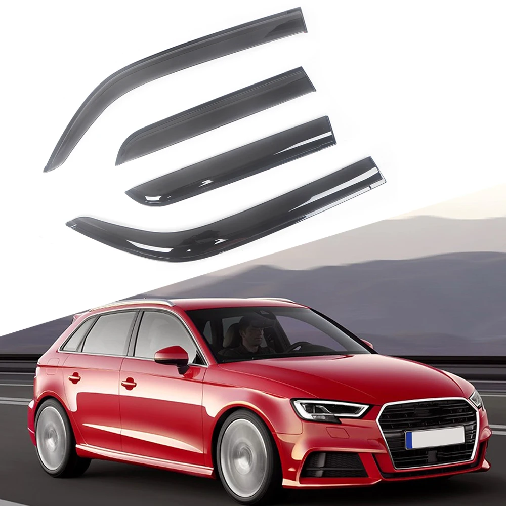 Ветровые дефлекторы для боковых окон автомобиля Audi A3 8 в 2013-2019, козырек от дождя черного цвета, вентиляционные оттенки, козырек от темного дыма
Ветровые дефлекторы для боковых окон автомобиля Audi A3 8 в 2013-2019, козырек от дождя черного цвета, вентиляционные оттенки, козырек от темного дыма