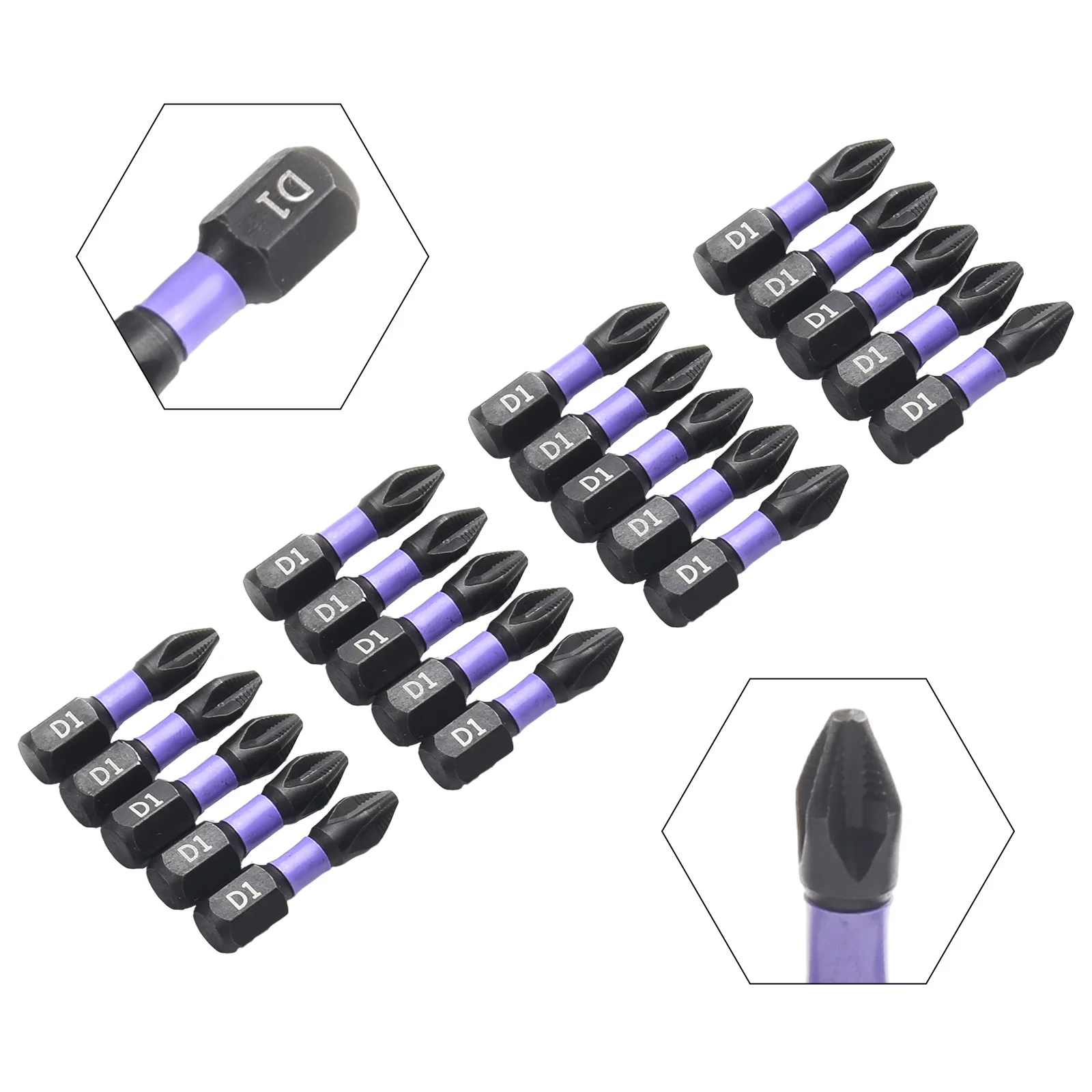 Magnetic PH2 Screwdriver Bit, Non slip Cross Screwdriver, Impact resistant for High strength Screw driving Ops, 10pcs/20pcs
Magnetic PH2 Screwdriver Bit, Non slip Cross Screwdriver, Impact resistant for High strength Screw driving Ops, 10pcs/20pcs