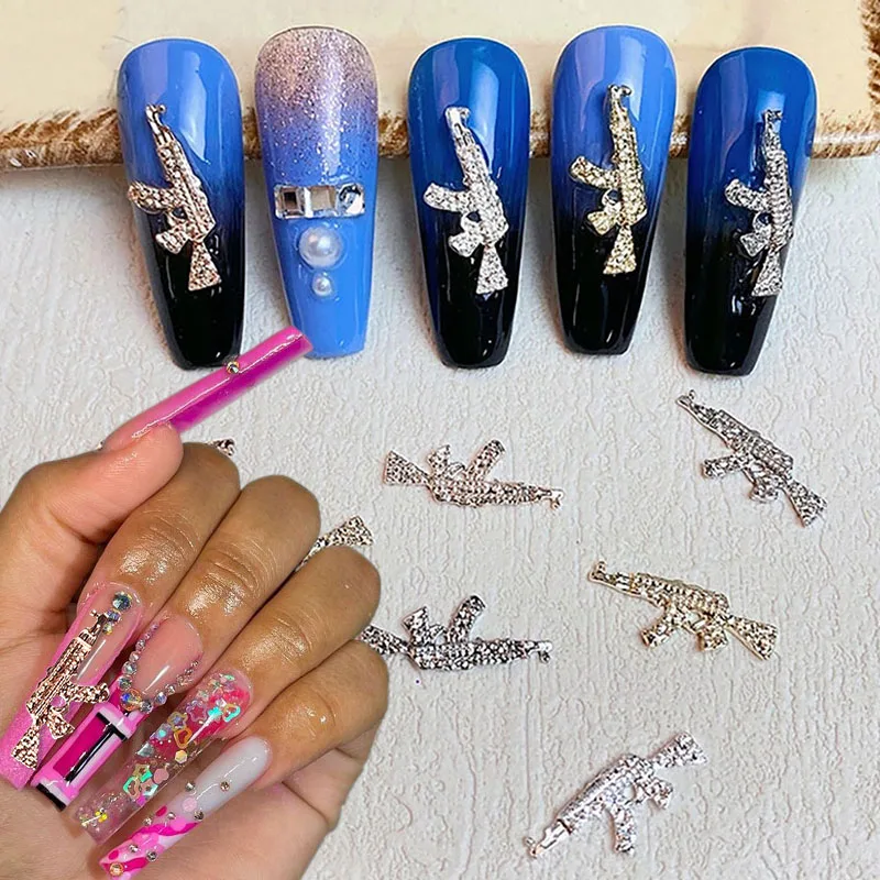 40pcs 3D Mini Gun Nail Charms Alloy Gun Nail Art Charms Gun Charms for Nails Decor Metal Nail Jewels for Nail Art Supplies
40pcs 3D Mini Gun Nail Charms Alloy Gun Nail Art Charms Gun Charms for Nails Decor Metal Nail Jewels for Nail Art Supplies