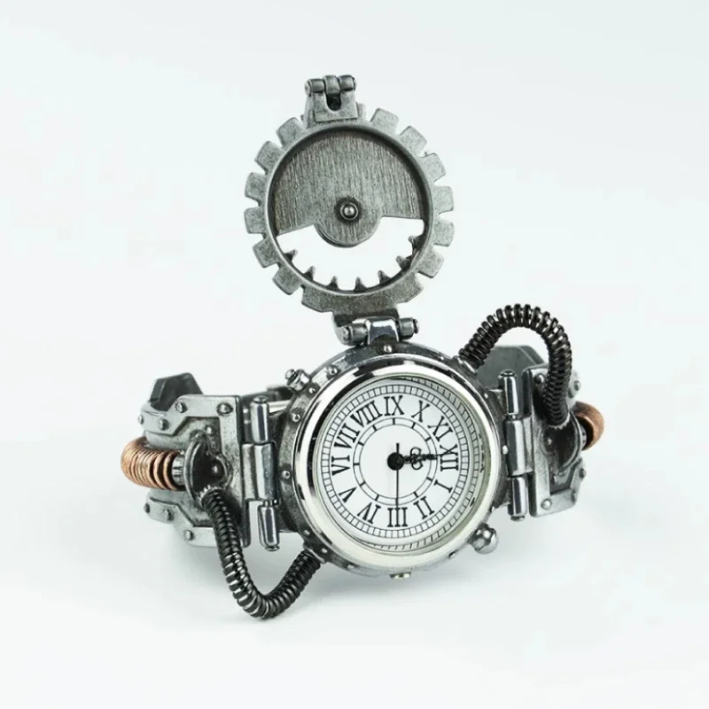 

Steel Master Physics Formula Watch Steam Punk Watch Vintage Metal Element Punk Flip Watch