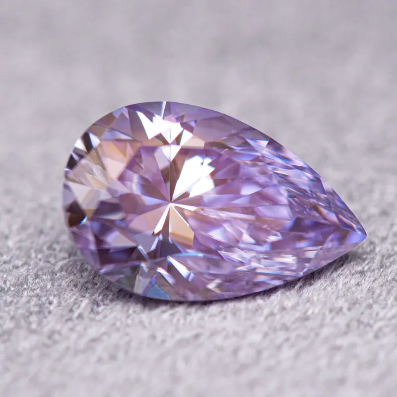 Moissanite Diamond Light Purple Color Pear Cut Lab Grown Gemstone for Diy Charms Jewelry Making Materials With GRA Certificate
Moissanite Diamond Light Purple Color Pear Cut Lab Grown Gemstone for Diy Charms Jewelry Making Materials With GRA Certificate