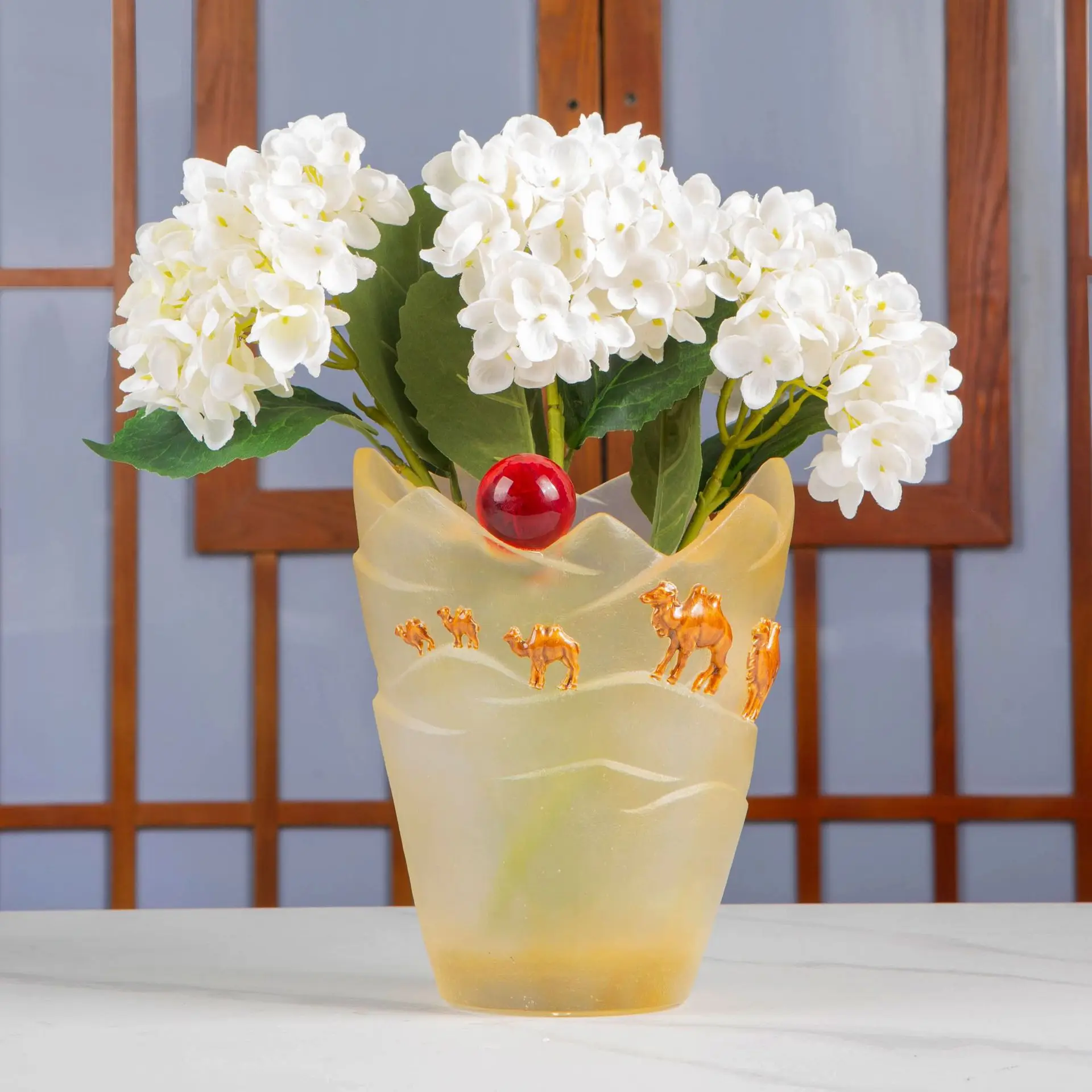 Luxury Camels Train Vase Fruits Bowl Tray Home Living Room Decoration Gorgeous Display Coloured Crystal Glaze TV CabinetCrafts 
Luxury Camels Train Vase Fruits Bowl Tray Home Living Room Decoration Gorgeous Display Coloured Crystal Glaze TV CabinetCrafts