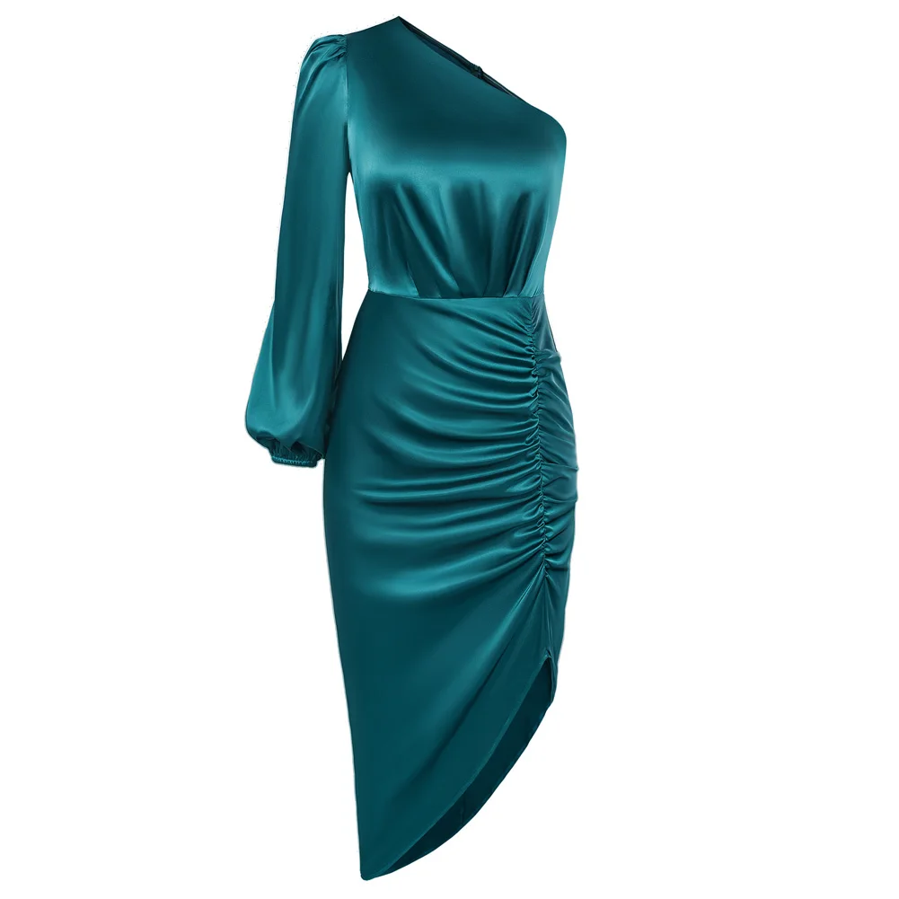 GRACE KARIN Women One-Shoulder Dress Satin Irregular Hem Party Asymmetric Long Sleeve Ruched Bodycon Dresses Midi Club Dresses
GRACE KARIN Women One-Shoulder Dress Satin Irregular Hem Party Asymmetric Long Sleeve Ruched Bodycon Dresses Midi Club Dresses