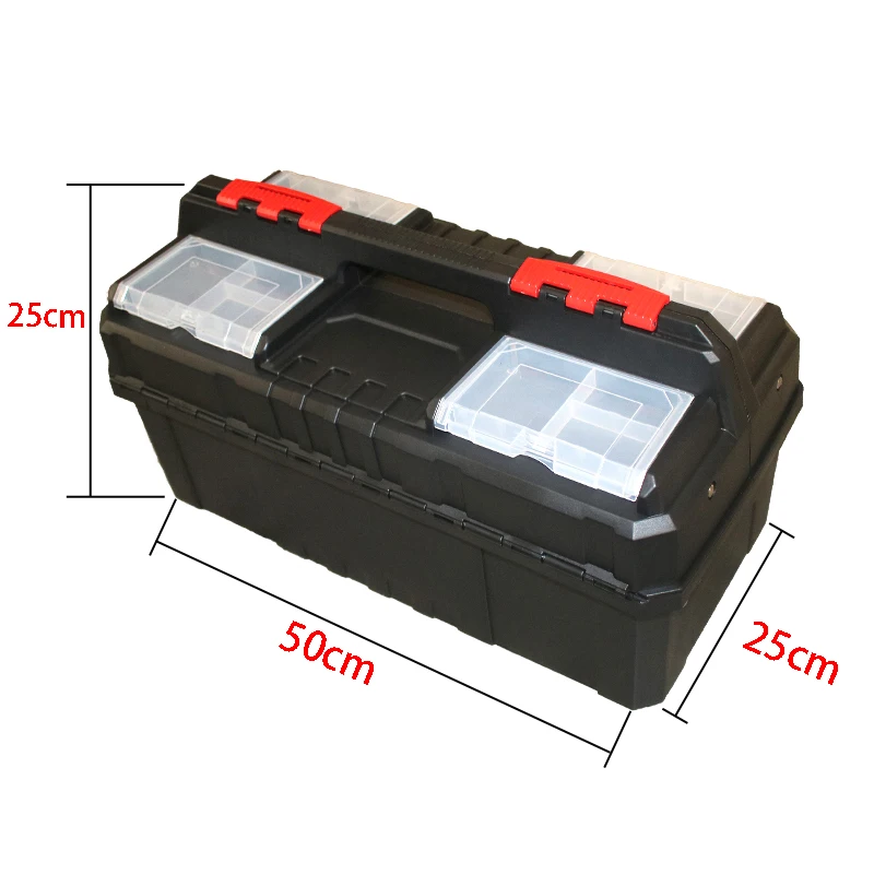 

Plastic Toolbox Hardware Storage folding Case Home Multi-function Car Repair Box Tool Portable Case Large Electrician Tool Box