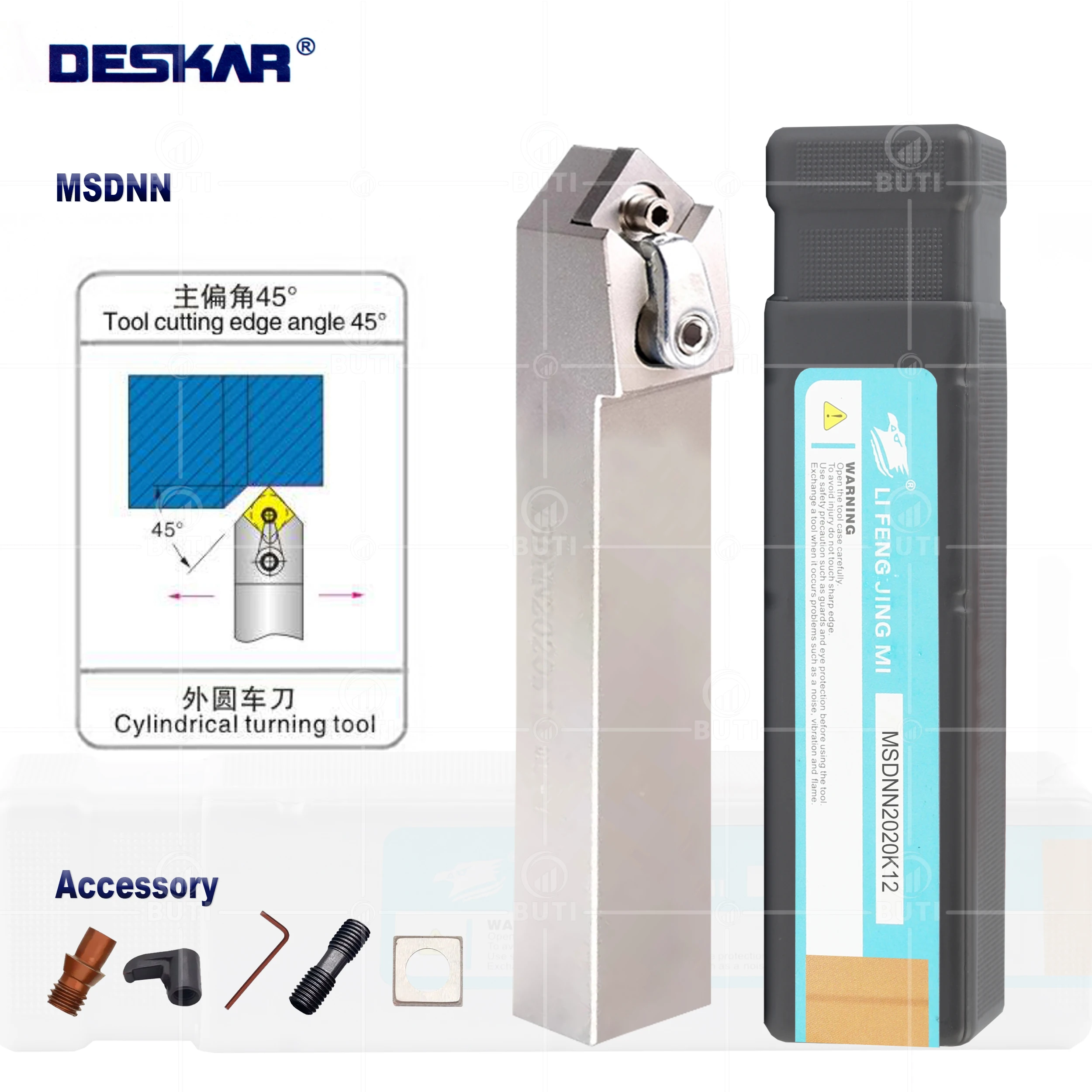 DESKAR 100% Original External Turning Tools MSDNN1616H12 2020K12 2525M12 CNC Lathe White Holder Cutter For SNMG12 Carbide Blades
DESKAR 100% Original External Turning Tools MSDNN1616H12 2020K12 2525M12 CNC Lathe White Holder Cutter For SNMG12 Carbide Blades