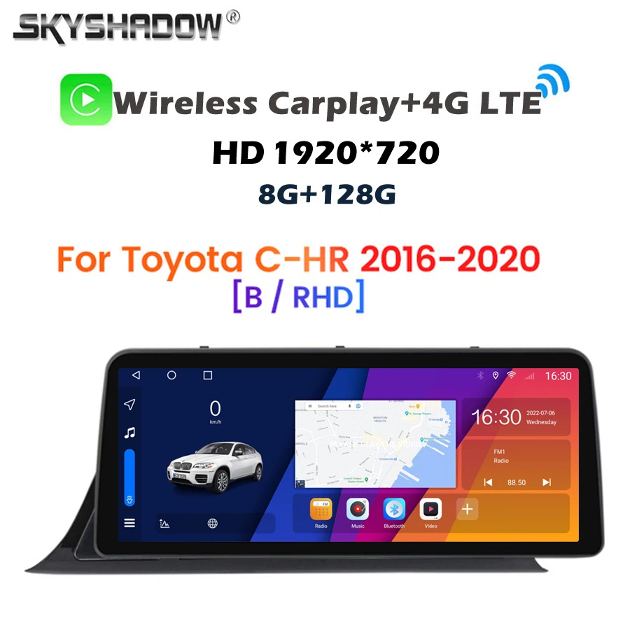 12.3'' 360 Carplay 8G+128G Android 13.0 Car DVD Player GPS map WIFI Bluetooth RDS Radio For Toyota CHR C-HR 2016-2019 Left Right 
12.3'' 360 Carplay 8G+128G Android 13.0 Car DVD Player GPS map WIFI Bluetooth RDS Radio For Toyota CHR C-HR 2016-2019 Left Right
