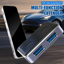 SALE Car USB Extender for Tesla 2021 Model 3 Model Y USB Hub Fast Charging 6 In1 USB-C Extension Interior Decoration Accessories
SALE Car USB Extender for Tesla 2021 Model 3 Model Y USB Hub Fast Charging 6 In1 USB-C Extension Interior Decoration Accessories