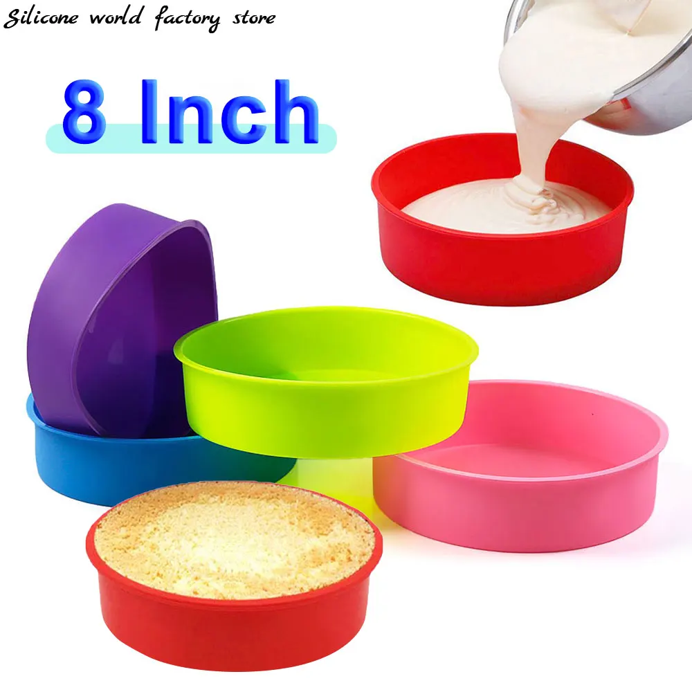 Silicone World 8 Inch Round Silicone Cake Molds DIY Mousse Pastry Cake Mold Non-stick Baking Mould round Bakeware Baking Molds
Silicone World 8 Inch Round Silicone Cake Molds DIY Mousse Pastry Cake Mold Non-stick Baking Mould round Bakeware Baking Molds