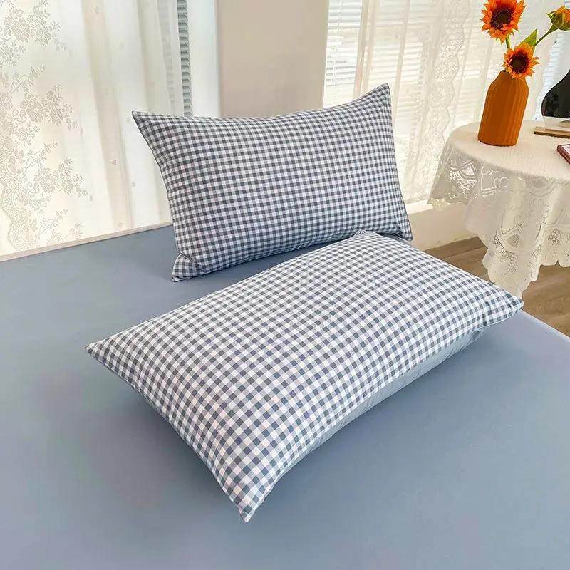 Comfortable Plaid Pillowcase Japanese Washable Cotton Pink Princess Style Student Dormitory Hotel Home Bedding Pillow Protector
Comfortable Plaid Pillowcase Japanese Washable Cotton Pink Princess Style Student Dormitory Hotel Home Bedding Pillow Protector